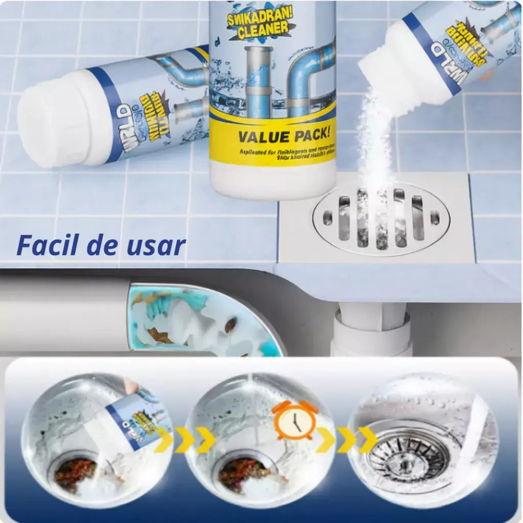 3x1 ¡Mega Promo! Súper Destapador de Cañerías Wild Tornado™ - Destapa absolutamente TODO